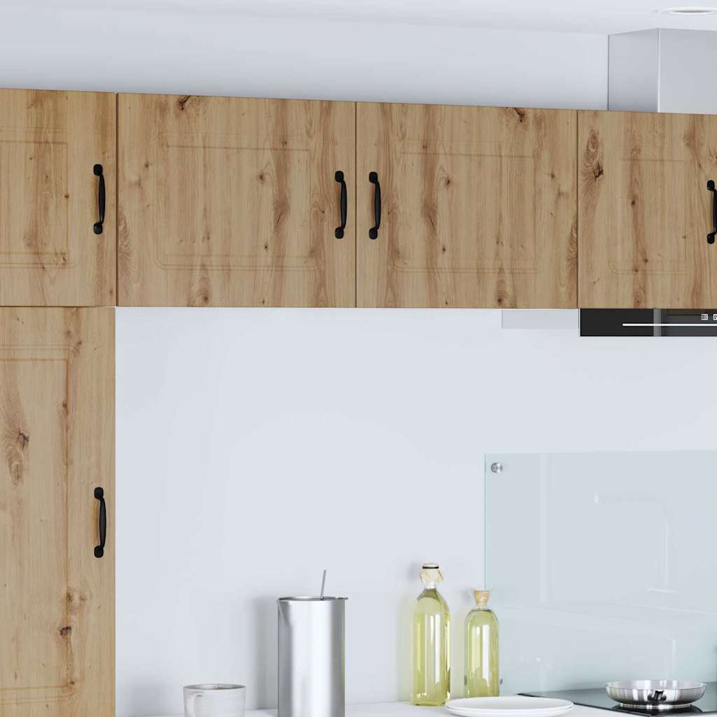 Küchenhängeschrank mit Tür 2 pcs Artisan-Eiche 50 x 31 x 40 cm
